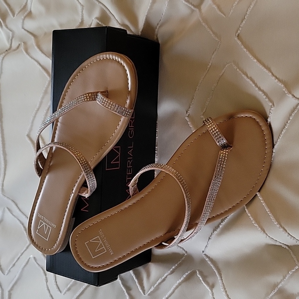 Blush Bling Material Girl Sandals